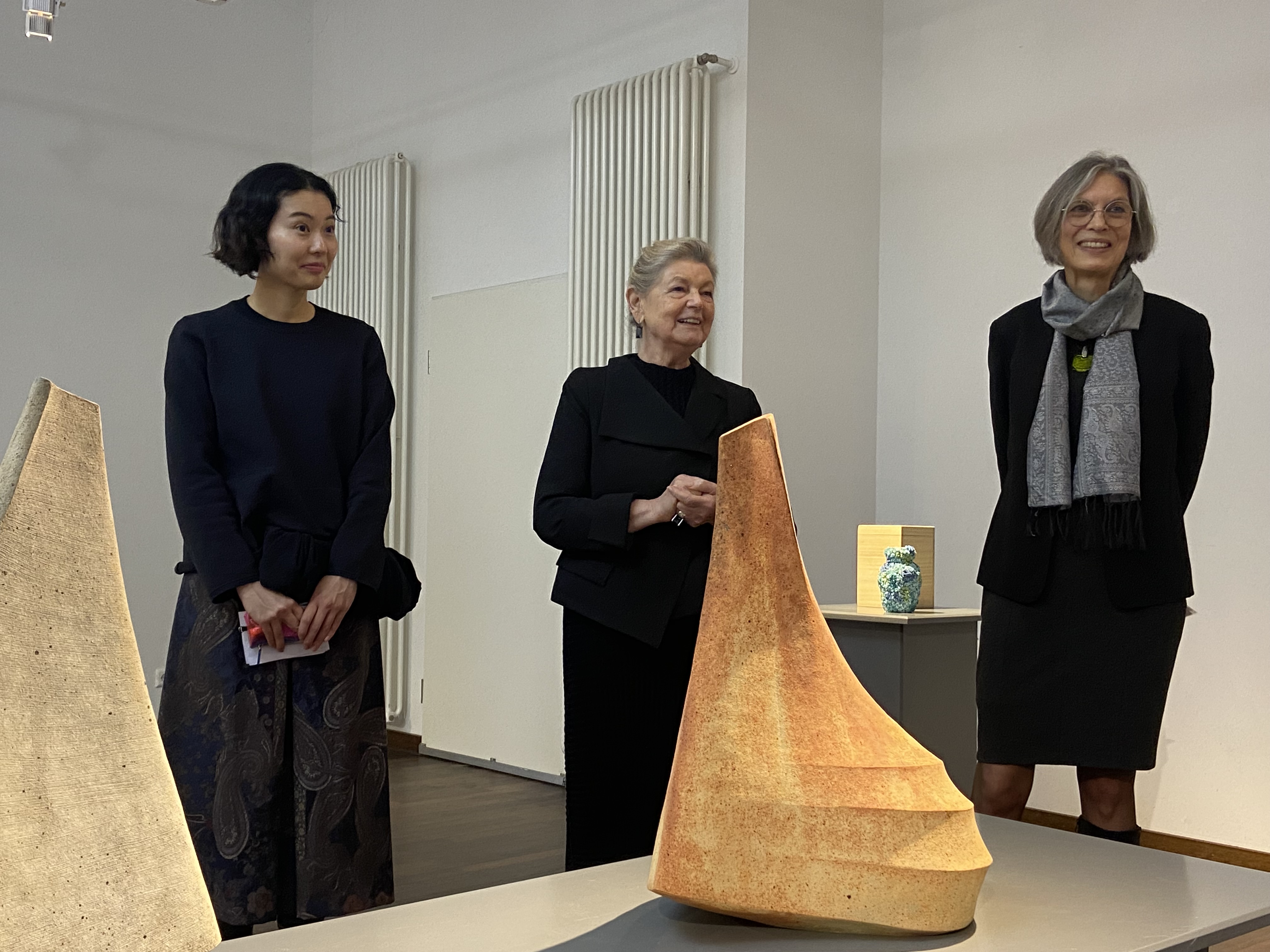 Opening with Akiho Matsuda, Marianne Heller, Dr. Britta Buhlmann (f.l.t.r)